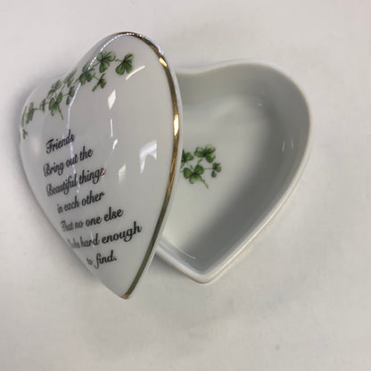 Friends Bring out the Beautiful things…..heart trinket box