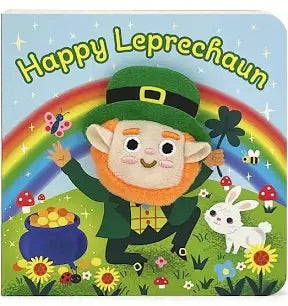 Happy Leprechaun Finger Puppet Book