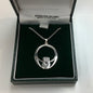 Ogham Silver Large Claddagh Pendant