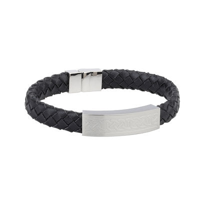 MENS CELTIC LEATHER BRACELET WIDE S50147