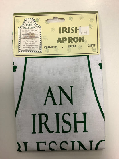 Irish blessing apron