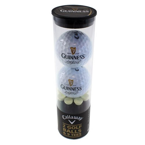 Guinness golf balls and tee set