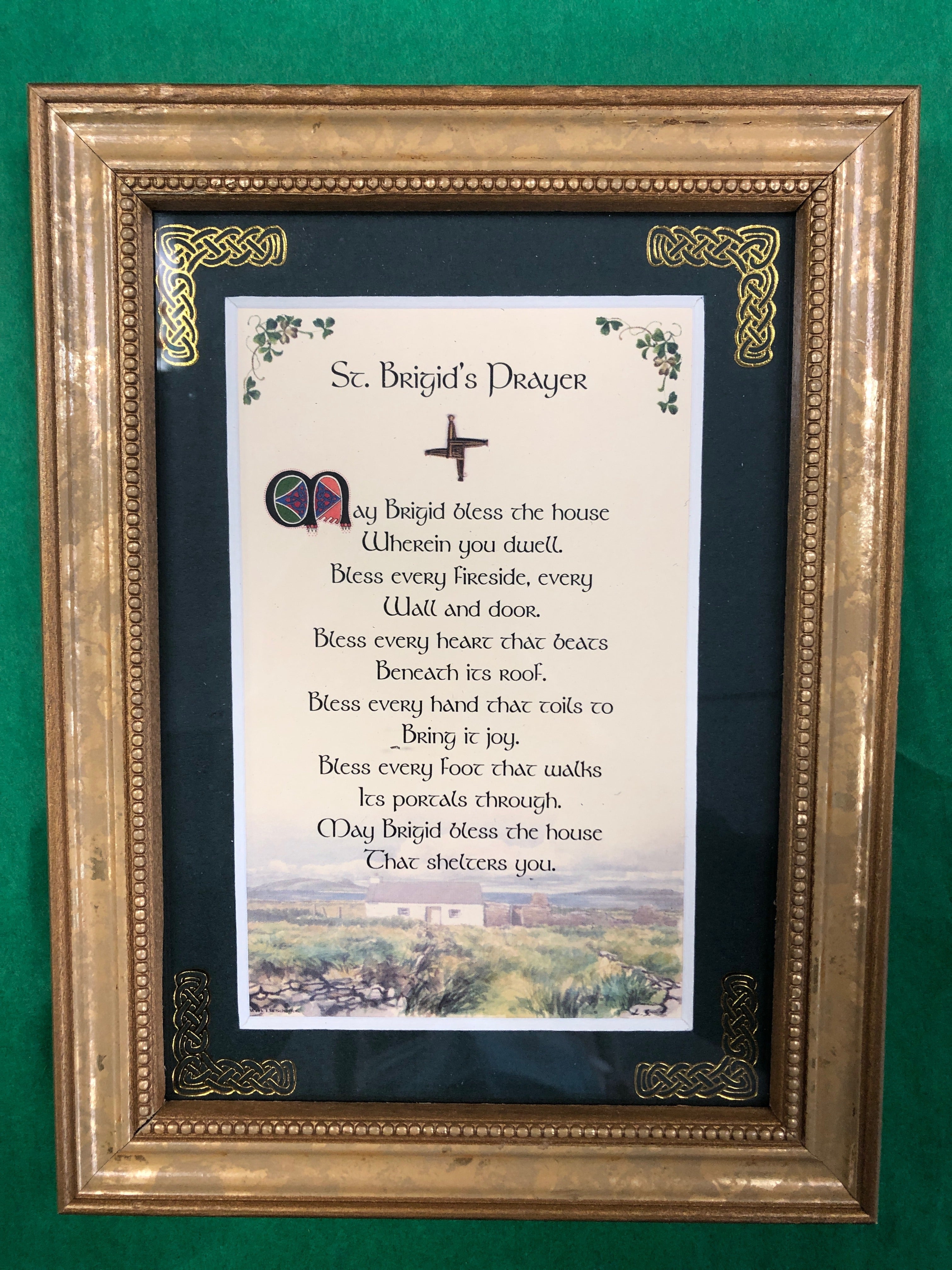 St. Brigid’s prayer framed