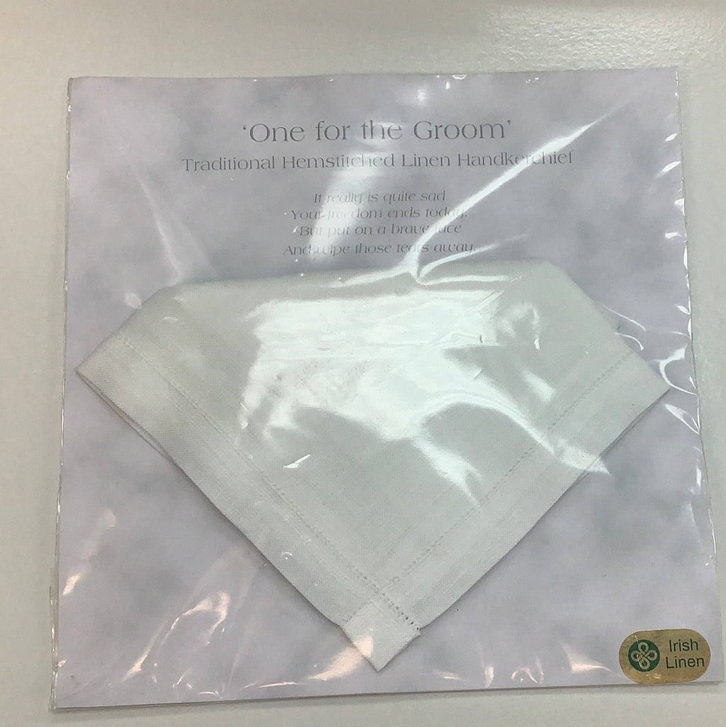 “One for the Groom” handkerchief MBL019