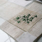 Kinsale shamrock embroidered table runner  14”x54”