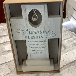 Marriage blessing standing cross SC125