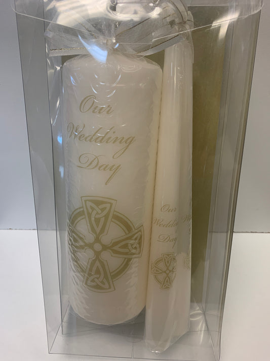 Our Wedding Day Candle Set