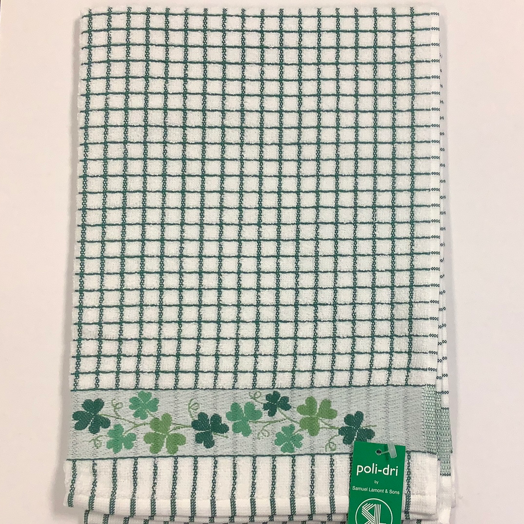 Shamrock dish towel