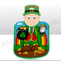 LEPRECHAUN RANGE BABY BIB REF: 70751