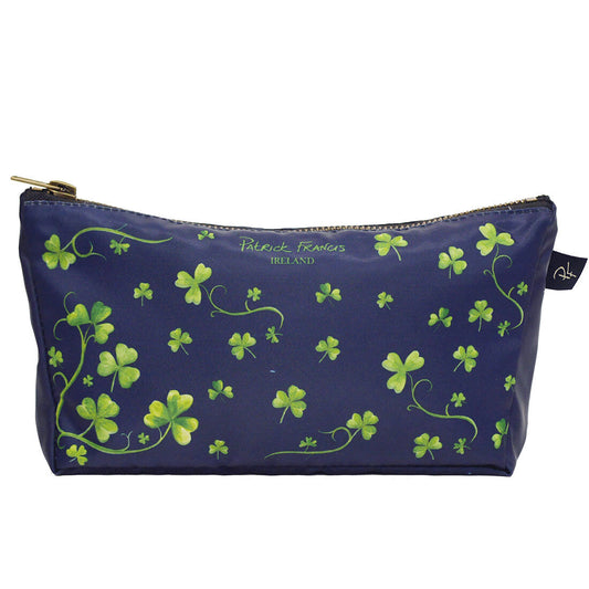 Patrick Francis navy shamrock cosmetic bag PF7406