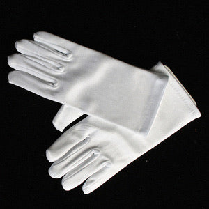 Girls Satin First Communion Gloves