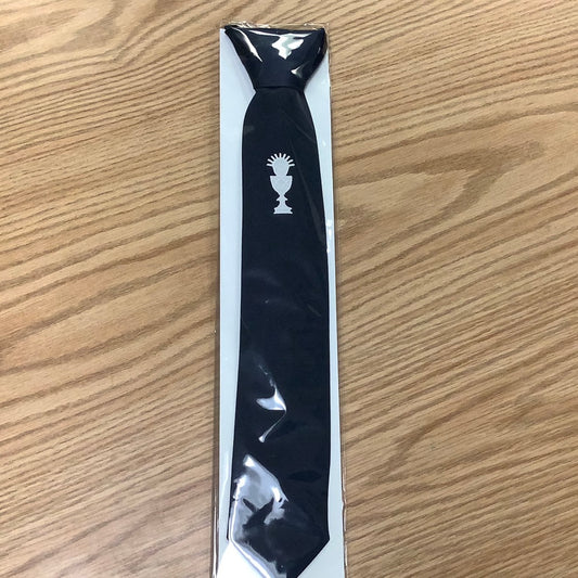 Boys Navy Communion tie with Chalice BT587