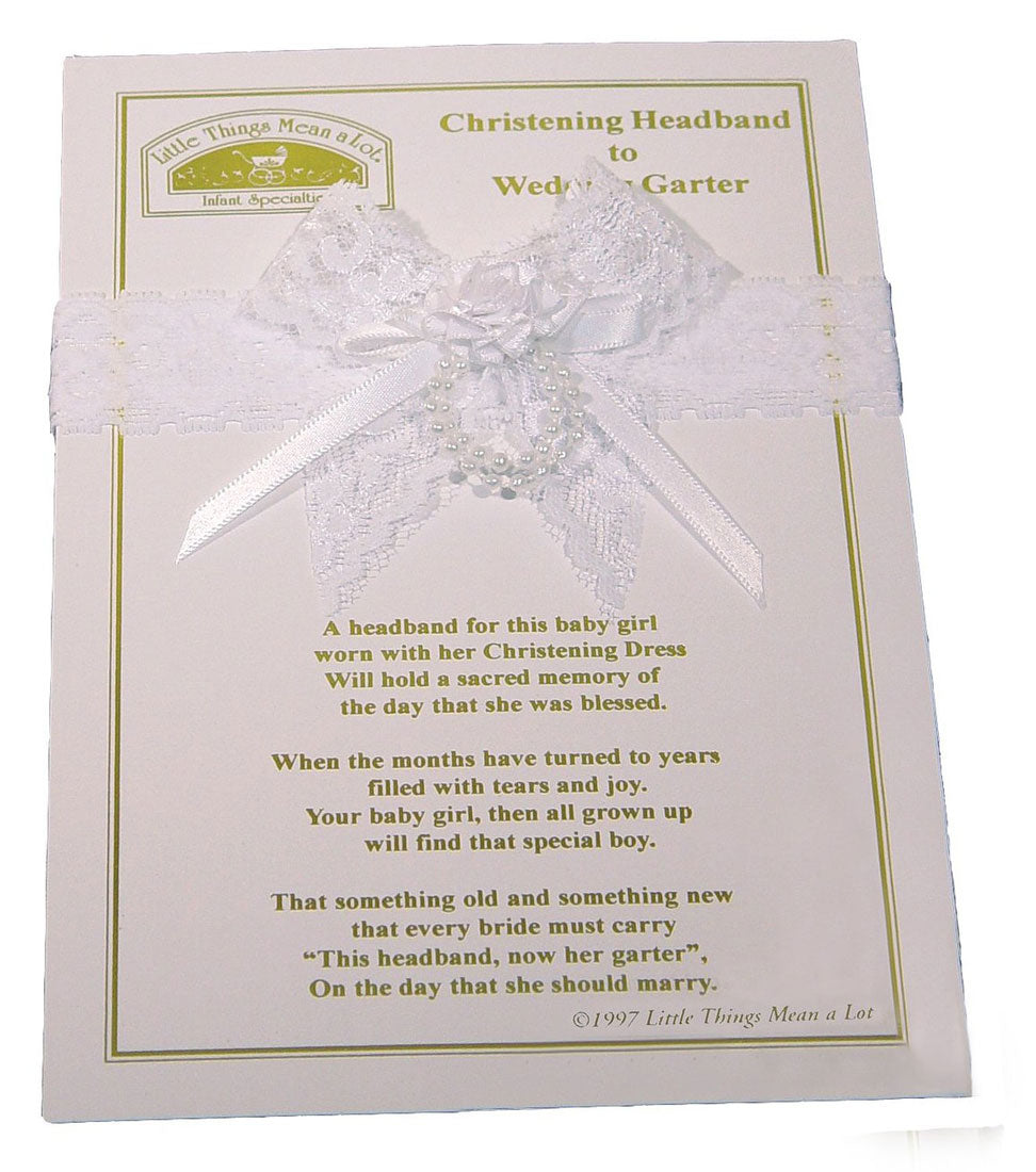 Christening Headband to Wedding Garter AHEAD2