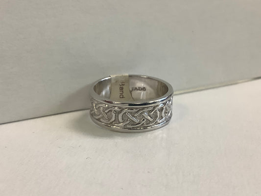 Platinum Celtic Weave band size 10.5