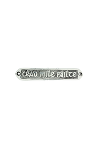 WHITE METAL - WALL PLAQUES - CEAD MILE FAILTE - SMALL SWM78s