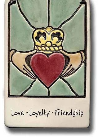 Love friendship loyalty Claddagh plaque