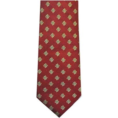 Patrick Francis red Celtic knot silk tie PF2010