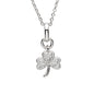 Silver Crystal Set Shamrock Pendant #Item Code: SW155