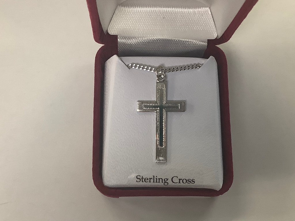 Sterling silver cross L9241