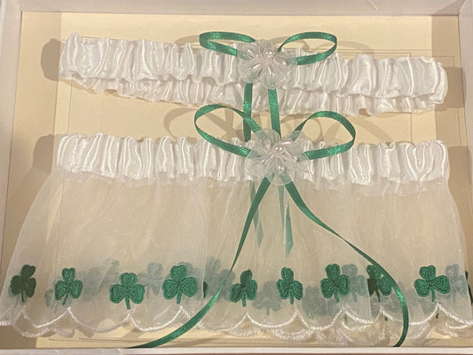 Wedding garter Shamrock BOE277