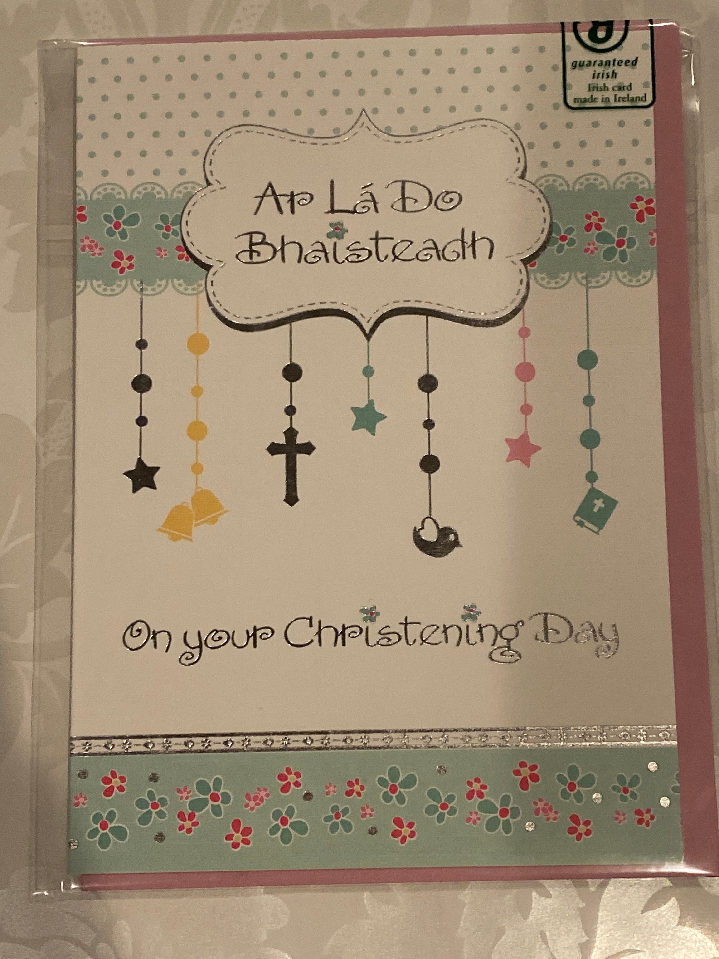 On your christening day ( girl ) greeting card