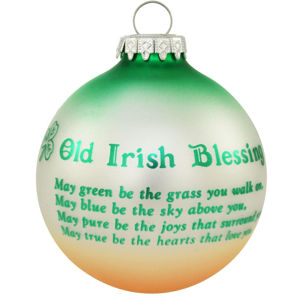Old Irish blessing ornament