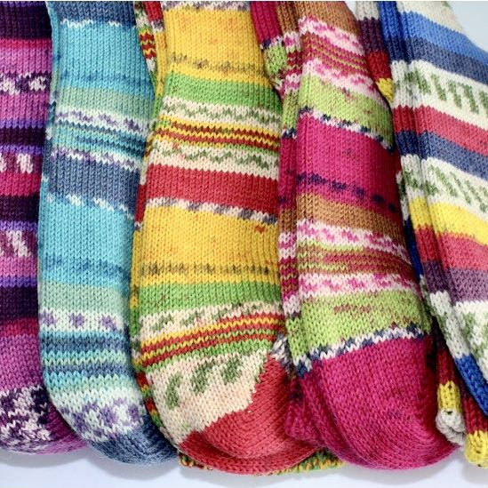 Fair Isle 75%wool 25%Polyamide Socks.