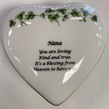 Nana heart trinket box