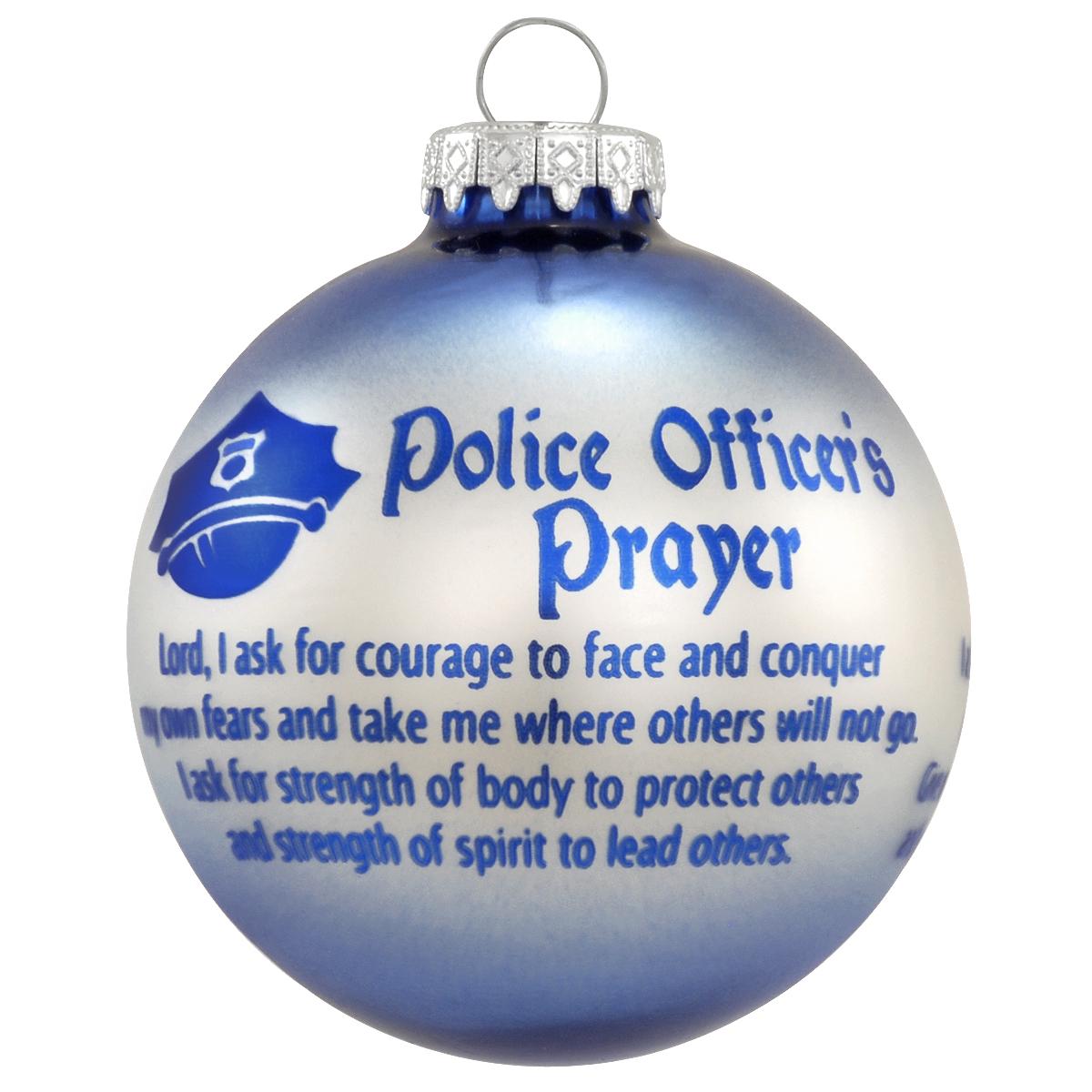 POLICE OFFICER'S PRAYER ORNAMENT