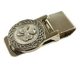 Pewter/metal money clip P103