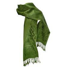 Patrick Francis Dynasty Green and Forest Green wool scarf PF4040 PF4010