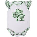 Girls shamrock baby vest T7496