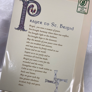 Prayer to st. Brigid greeting card