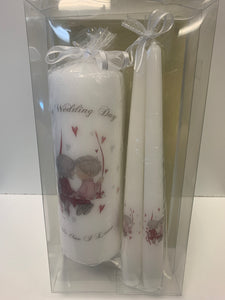 Out Wedding Day...To the One I Love Candle Set