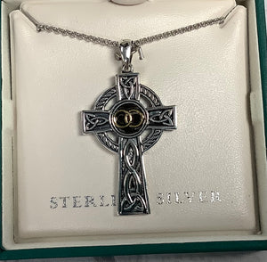 Sterling silver Celtic Cross S46905 S46906