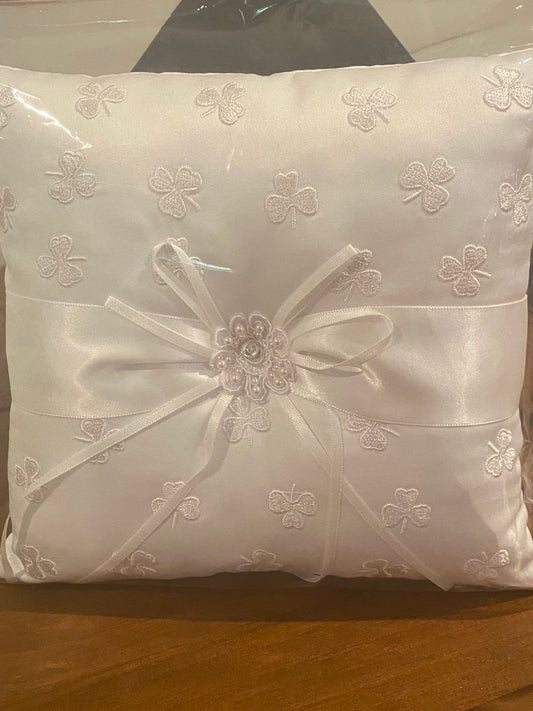 Irish wedding ring pillow