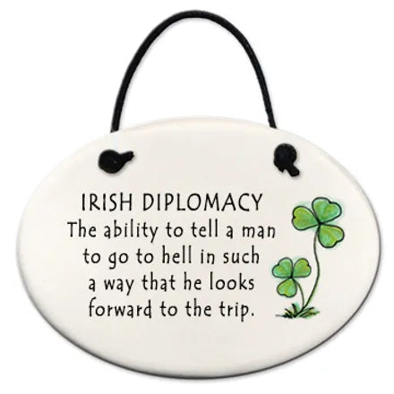 Irish Diplomacy mini plaque