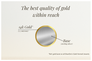 14KT Gold Vermeil Cz Claddagh Necklace GV30
