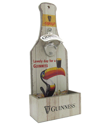 “Lovely day for a Guinness” bottle opener and cap catcher