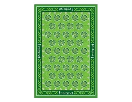 Dancing shamrocks tea towel