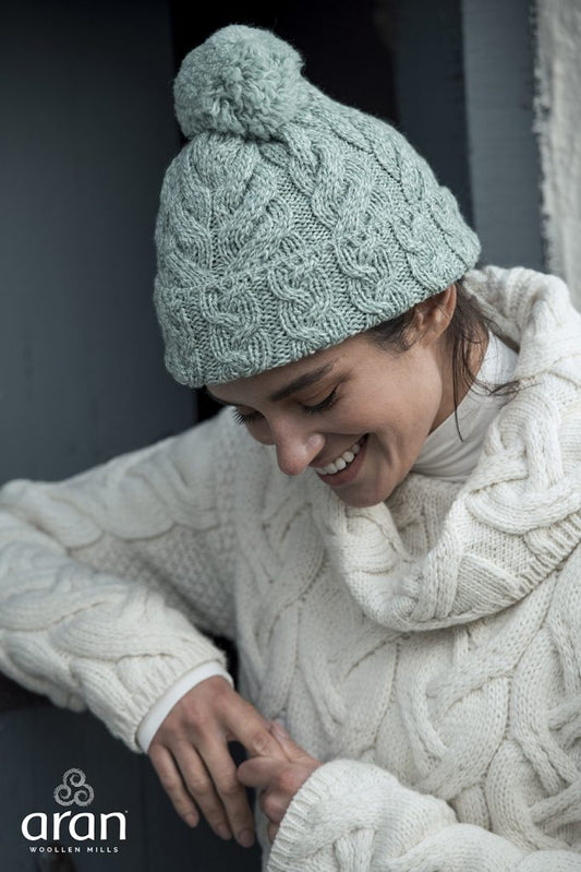Soft Merino Wool Aran Woollen Mills Hat b947