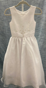 Size 10 white dress with sequin detailing #447T