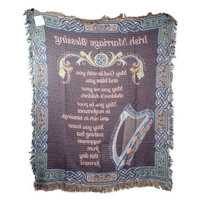 Irish Marriage Blessing throw blanket