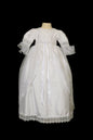 Girls Off White silk Christening Dress #i336c