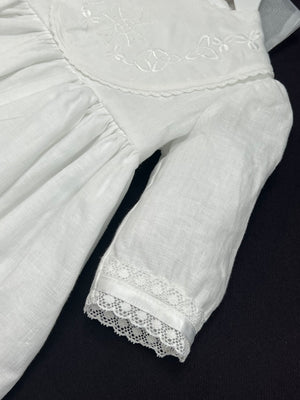 100% Irish Linen Christening Gown by Laura D Designs #1101