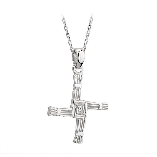 SILVER ST BRIGID CROSS PENDANT S4974