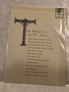 The breastplate of st. Patrick card
