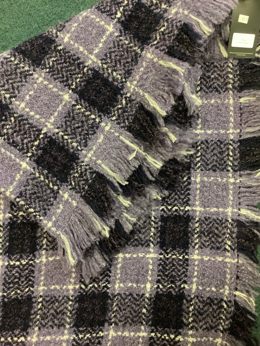 John brannigan violet tartan throw