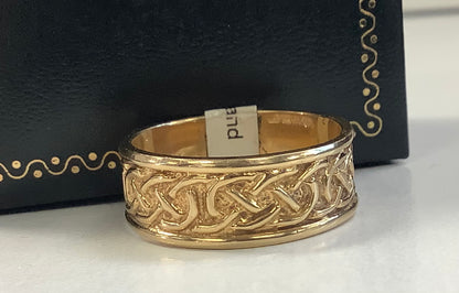 14k gents Celtic band size 10.5 #21