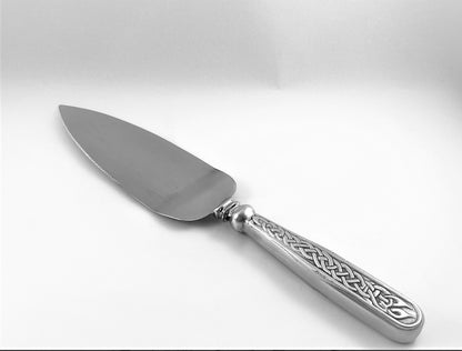 Mullingar pewter Celtic cake and knife